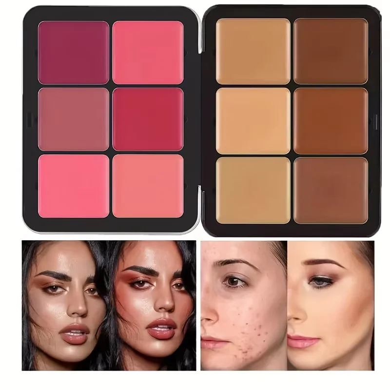 12-color concealer and blush palette Matte and hig - 2