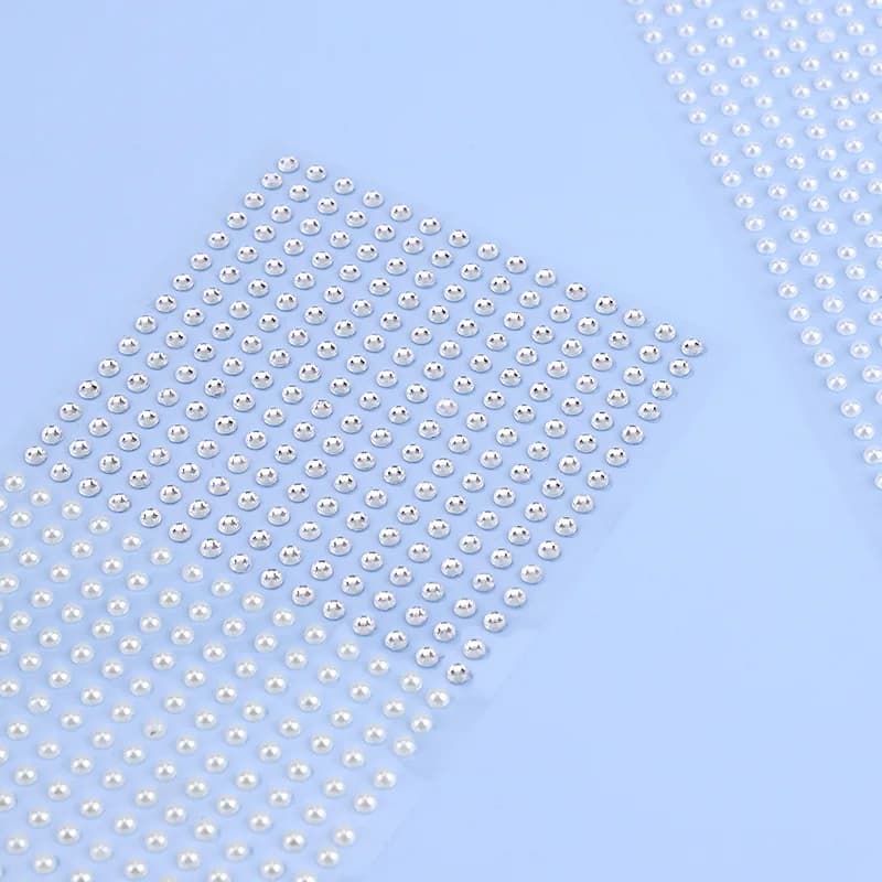 Mix Mix 2mm/3/mm4mm Hair Pearls Stick on Self Adhesive - 3