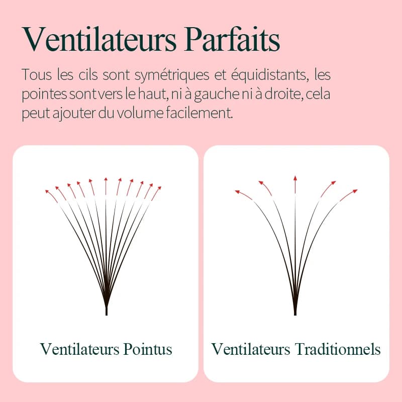 SONG SONG LASHES 3D to 16D Fans Sharp Slim Narrow Stem  - 2