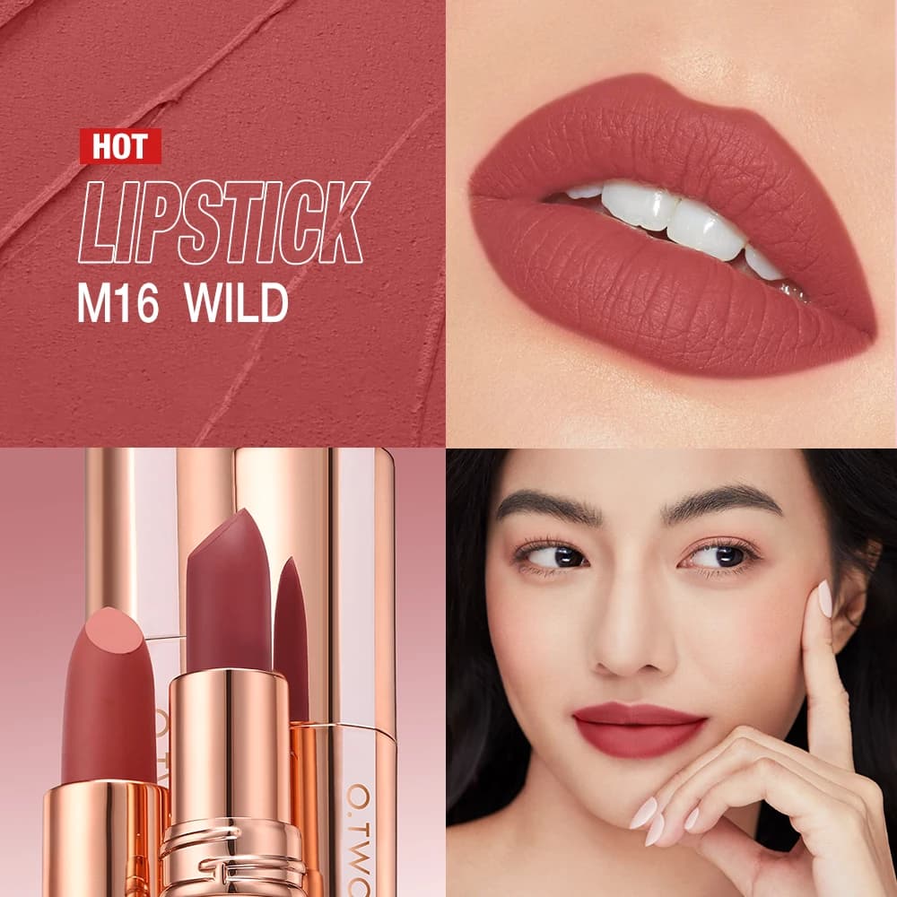 O.TWO.O Matte Lipstick Long Lasting Waterproof Lip - 2