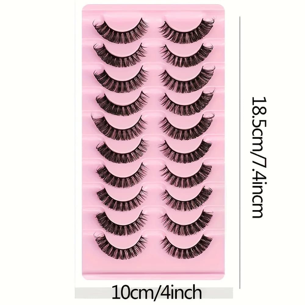 Russian Russian Strip Lashes DD Curl False Eyelashes Fluff - 4