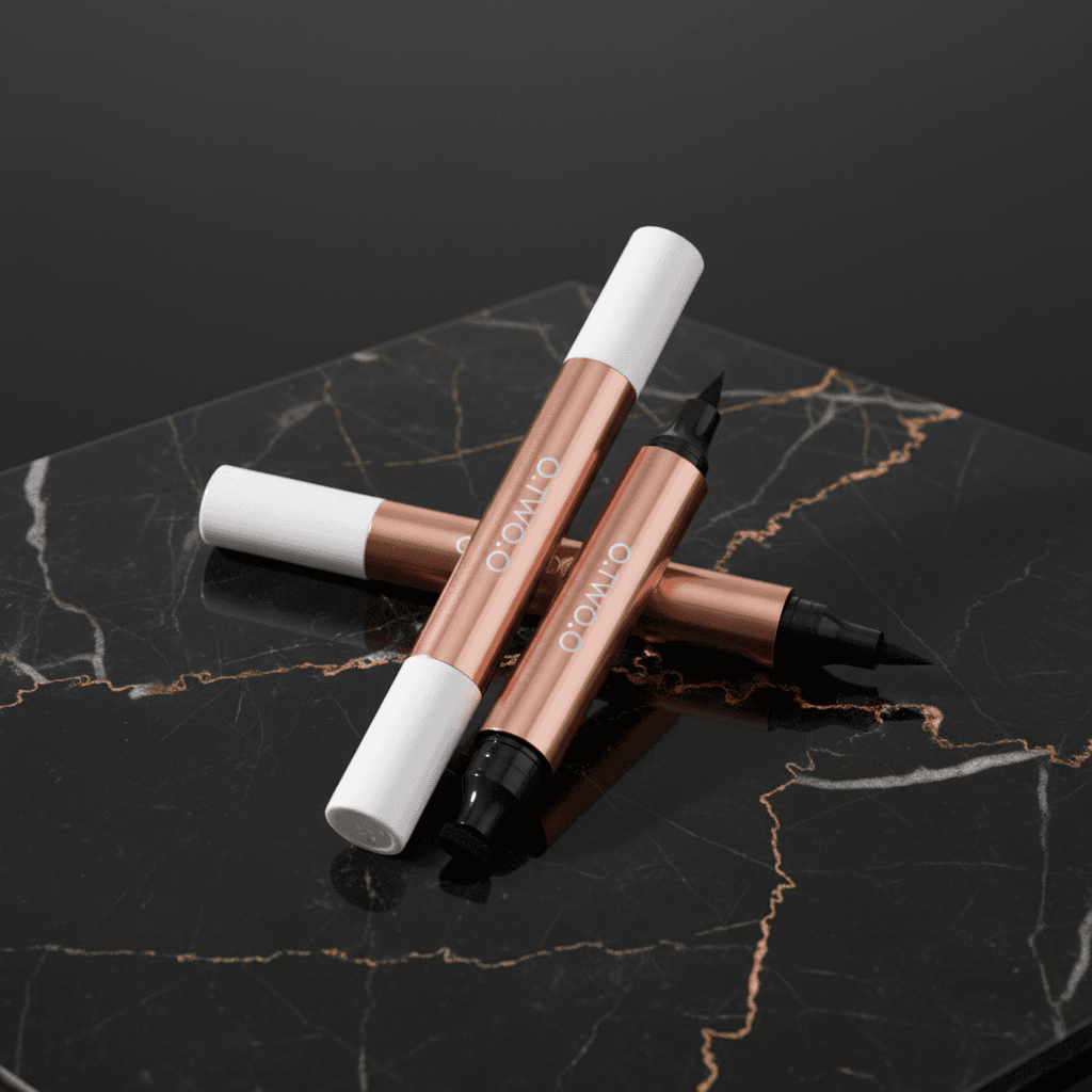 O.TWO.O - Eye-liner Feutre Double-Pointe Waterproof Séchage Rapide