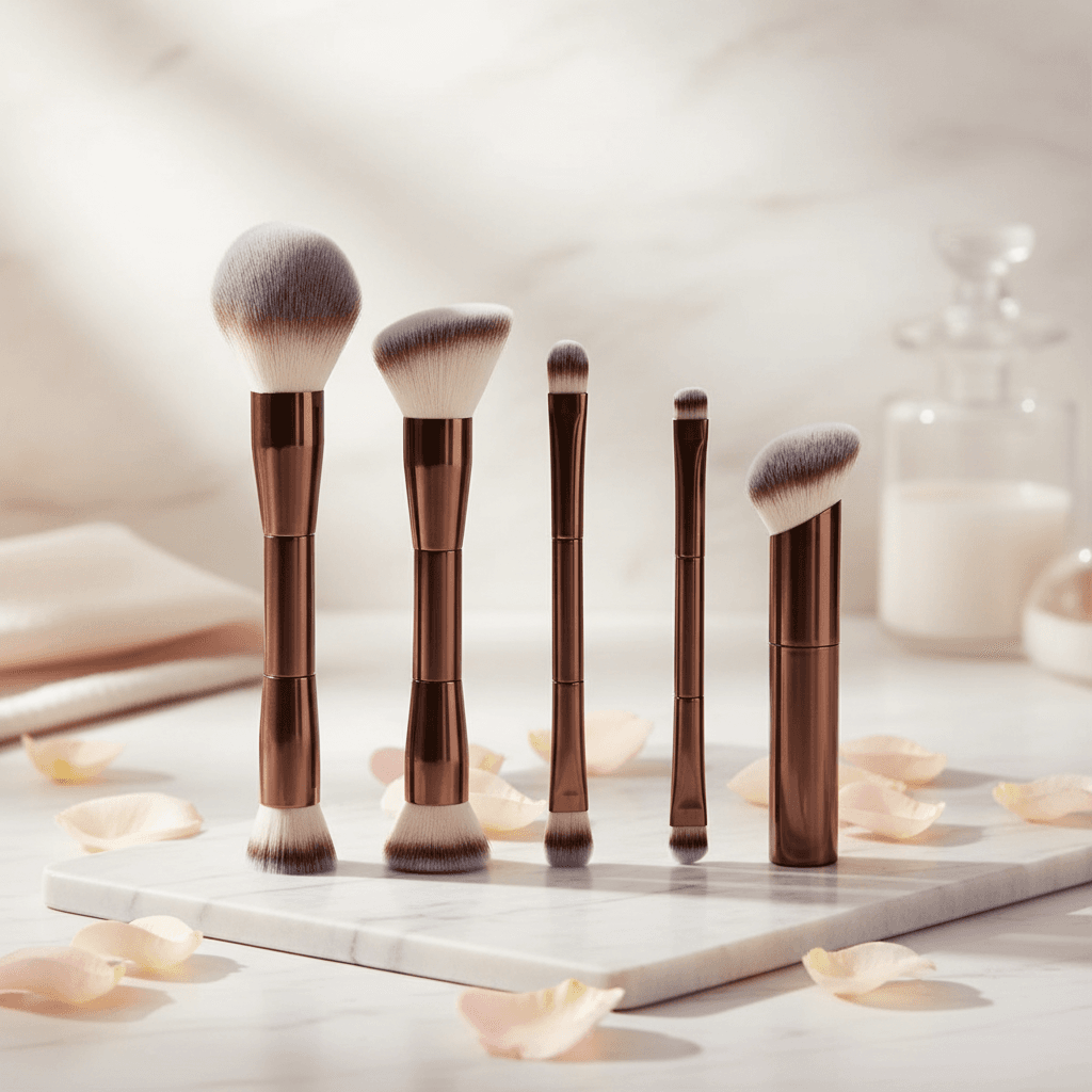 Set de Pinceaux de Maquillage Professionnels - Collection Essentielle