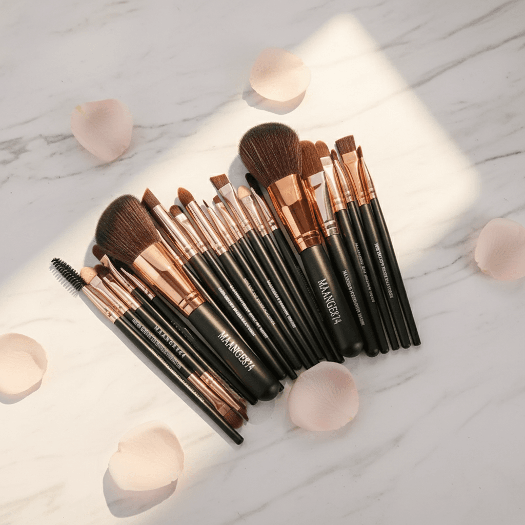 Pinceaux Maquillage Professionnels - Ensemble Essentiel