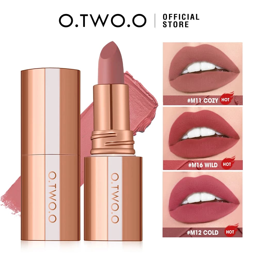 O.TWO.O Matte Lipstick Long Lasting Waterproof Lip - 1