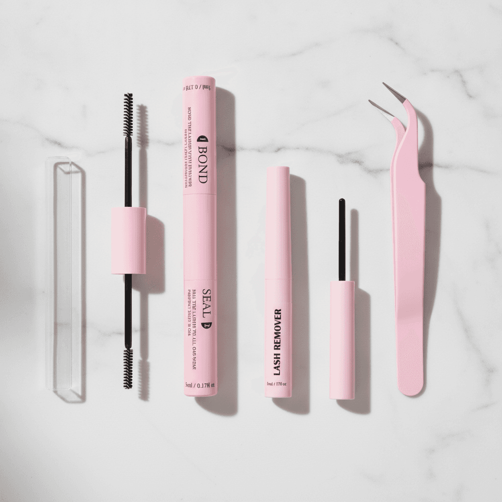 Colle, Scellant et Démaquillant Cils Premium 10ml + 5ml - 1