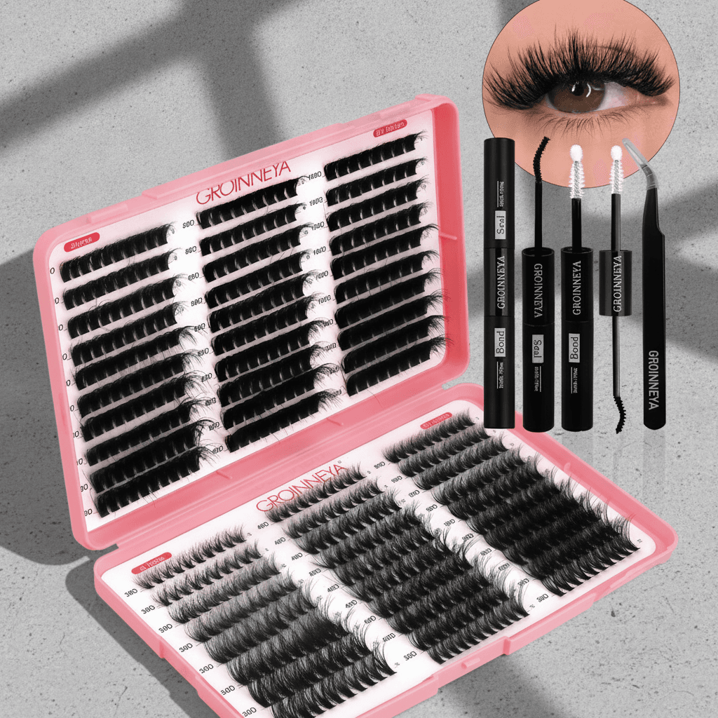 GROINNEYA - Kit Complet Extensions de Cils DIY - 1